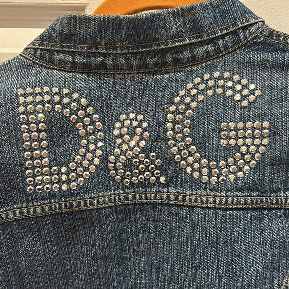 Dolce & Gabbana Jeans Jean Jacket (marked size L but fits size S) with studs - Picture 10 of 11